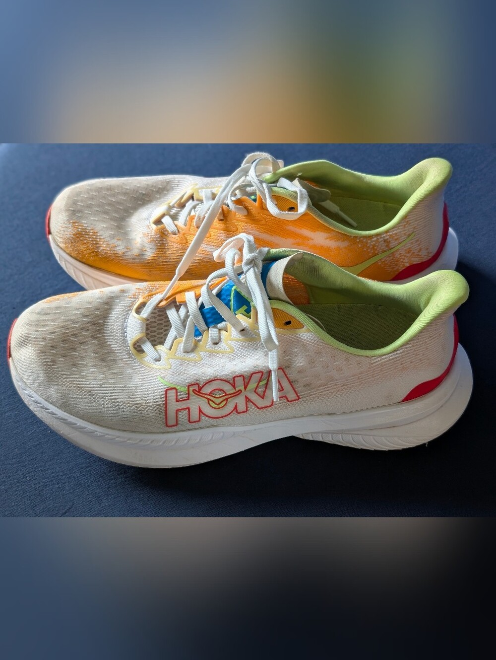 Hoka One One Mach 6 Men's Size 10.5 D Sneakers Multicolor
